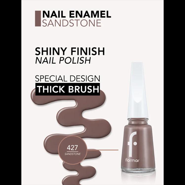 Flormar Nail Enamel - 427 Sandstone New (11 ml)