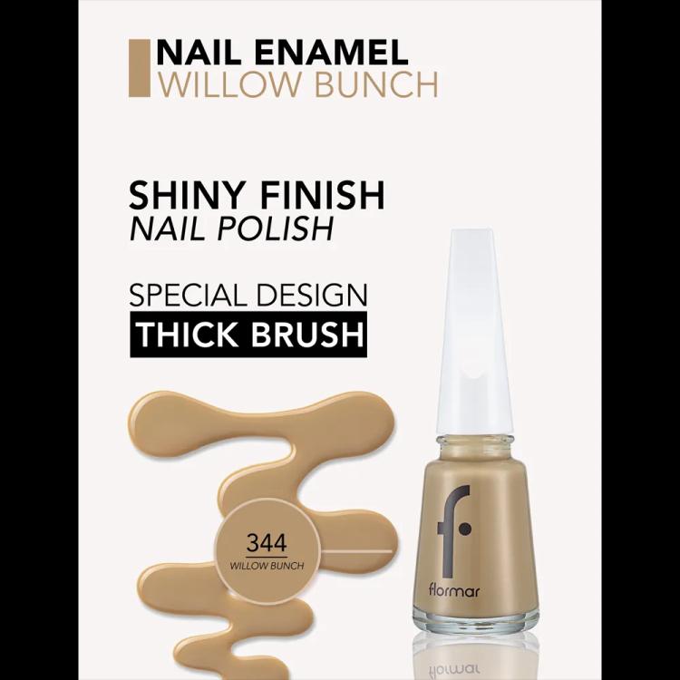 Flormar Nail Enamel - 344 Willow Bunch New (11 ml)