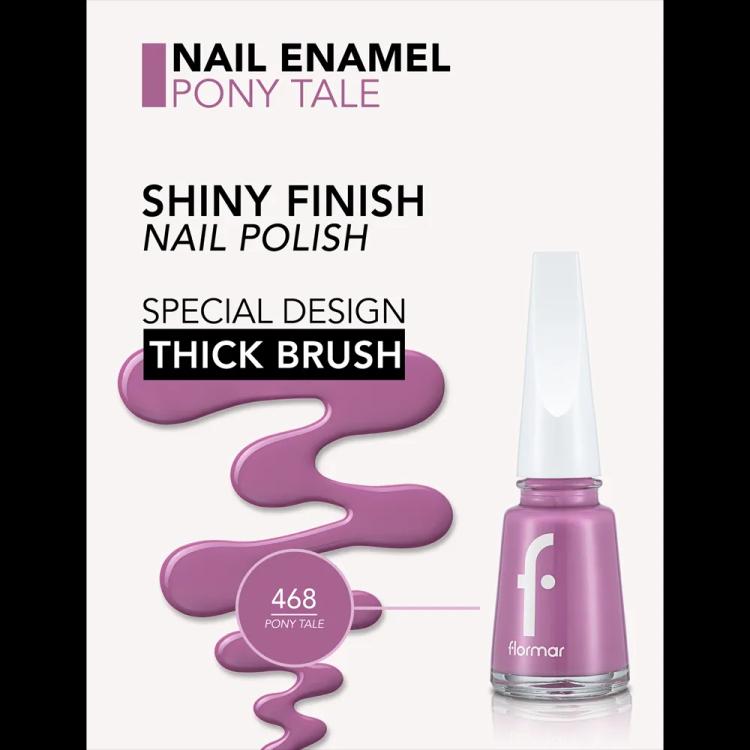 Flormar Nail Enamel - 468 Pony Tale New (11 ml)