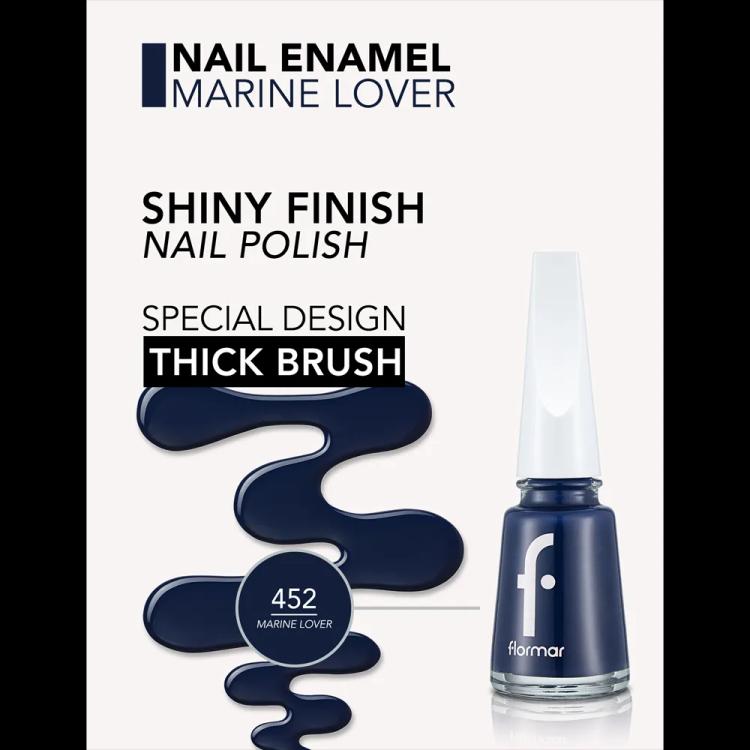Flormar Nail Enamel - 452 Marine Lover New (11 ml)