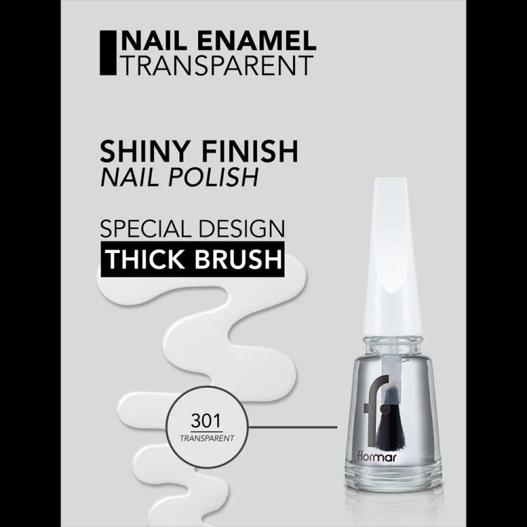 Flormar Nail Enamel - 301 Glass Effect New (11 ml)