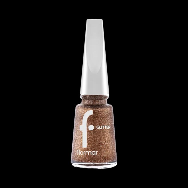 Flormar Glitter Nail Enamel - GL40 Golden Orchid (11 ml)
