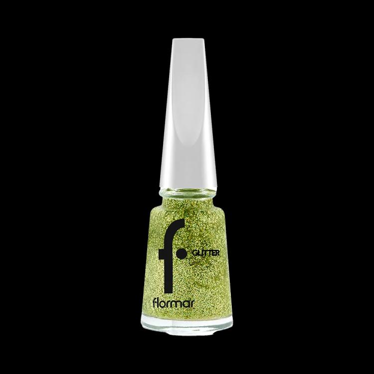 Flormar Glitter Nail Enamel - GL04 Gold Rush (11 ml)