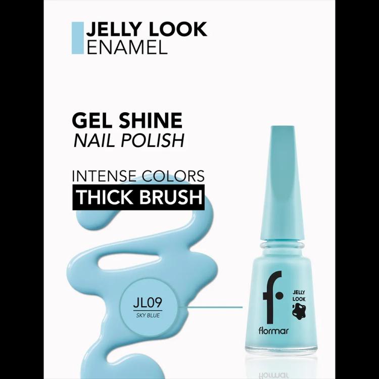 Flormar Jelly Look Nail Enamel - JL09 Sky Blue (11 ml)