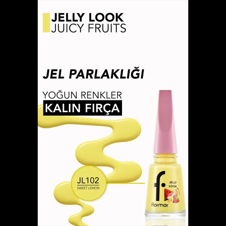 Flormar Jelly Look Nail Enamel - JL102 Sweet Lemon (11 ml)