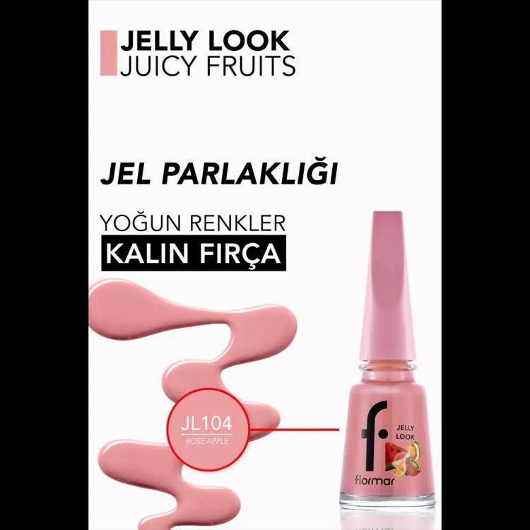 Flormar Jelly Look Nail Enamel - JL104 Rose Apple (11 ml)