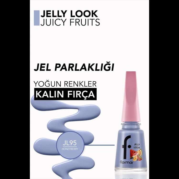 Flormar Jelly Look Nail Enamel - JL95 Honeyberry (11 ml)