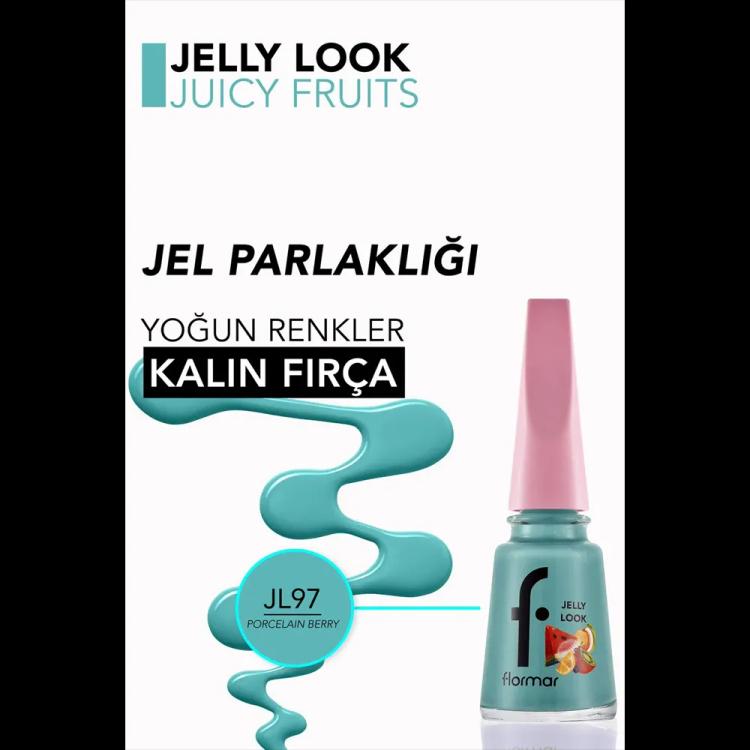Flormar Jelly Look Nail Enamel - JL97 Porcelain Berry (11 ml)