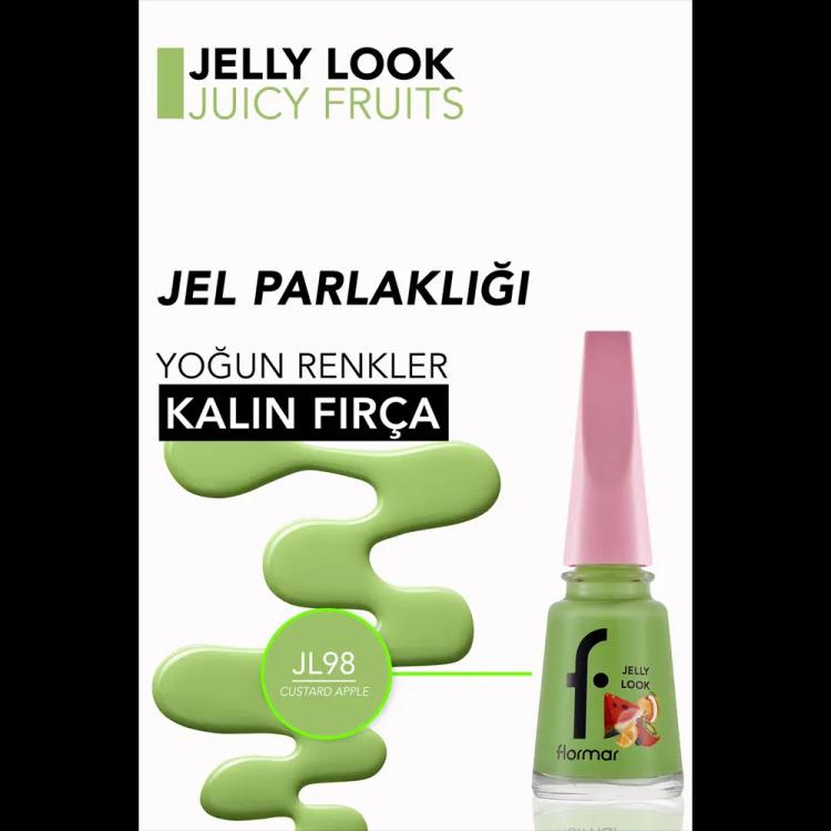 Flormar Jelly Look Nail Enamel - JL98 Custard Apple (11 ml)