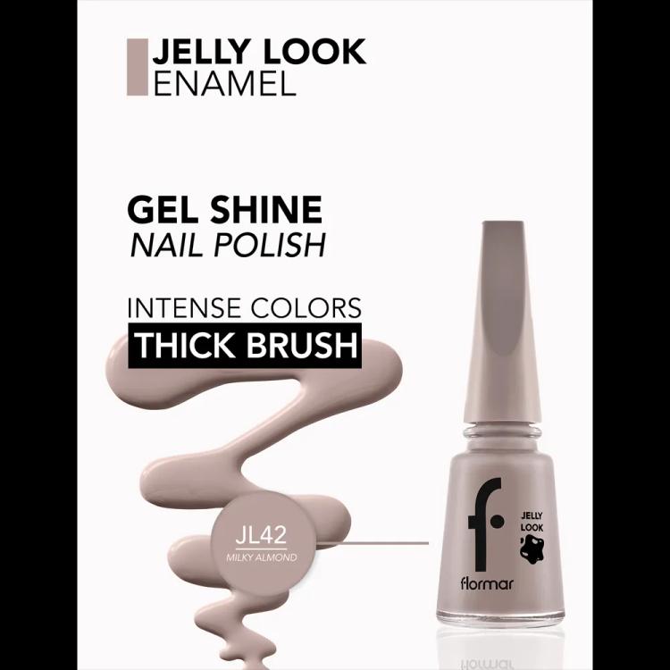 Flormar Jelly Look Nail Enamel - JL42 Milky Almond (11 ml)