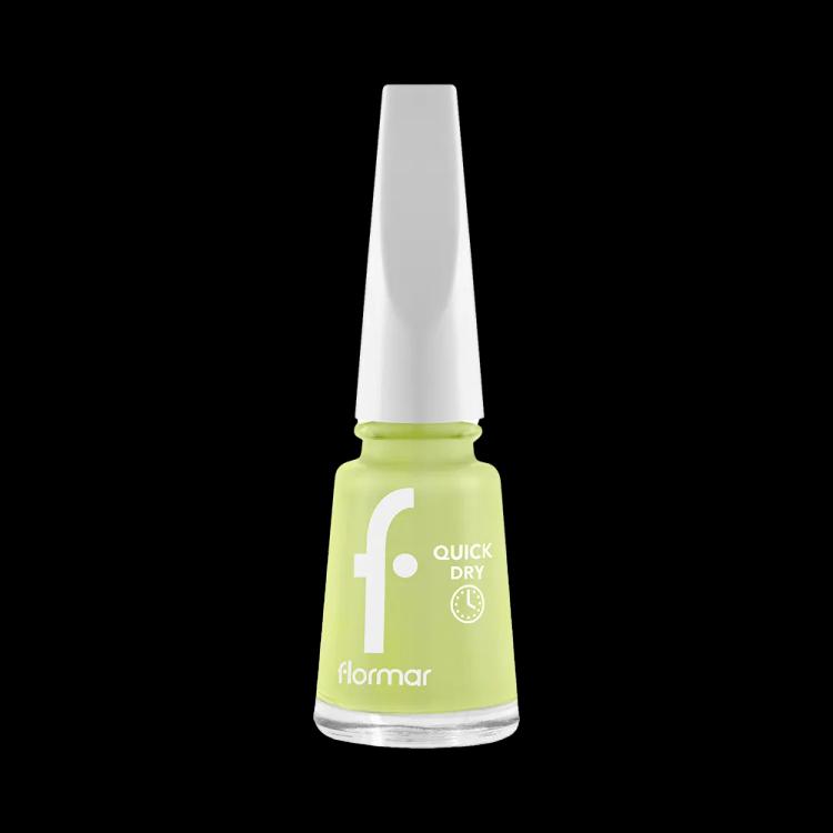 Flormar Quick Dry Nail Enamel - QD43 Green First (11 ml)