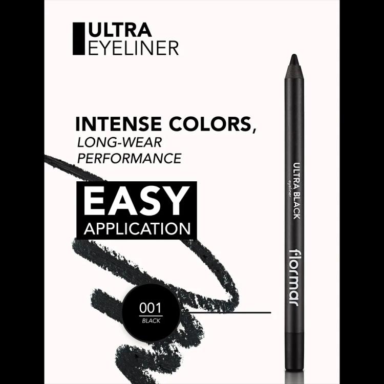 Flormar Ultra Eyeliner - 001 Black (1.14 g)