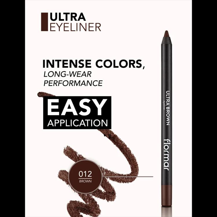 Flormar Ultra Eyeliner - 012 Brown (1.14 g)