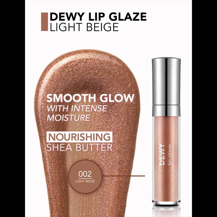 Flormar Dewy Lip Glaze - 002 Light Beige (4.5 g)