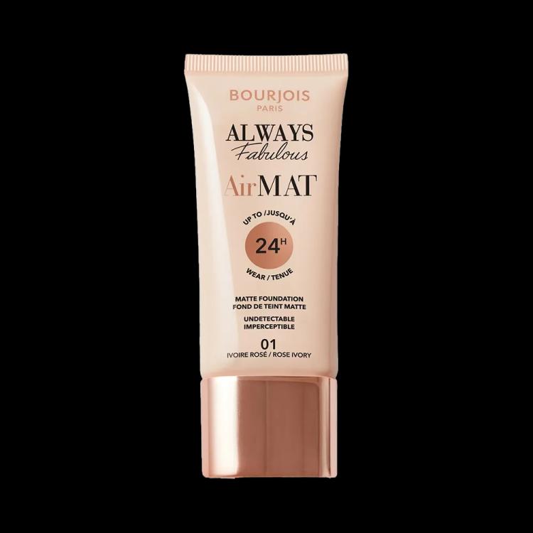 Bourjois Always Fabulous Air Mat Foundation - 01 Rose Ivory