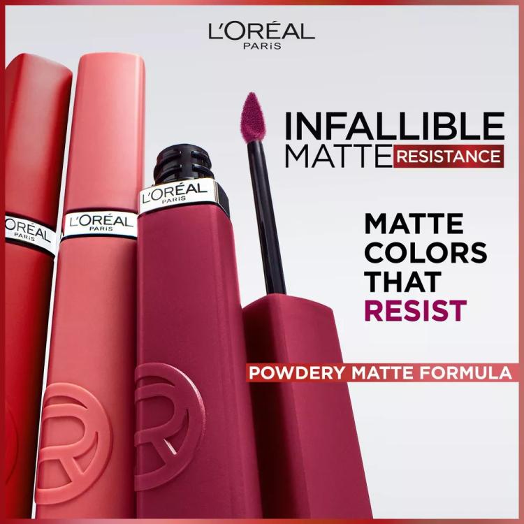 L’Oréal Paris Infallible Matte Resistance Liquid Lipstick - 600 First Kiss