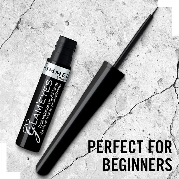 Rimmel London Glam'Eyes Professional Liquid Eyeliner - Black Glamour