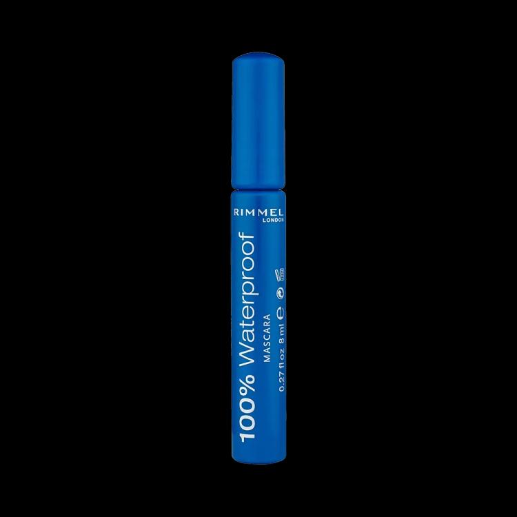 Rimmel London 100% Waterproof Mascara - 001 Black Black