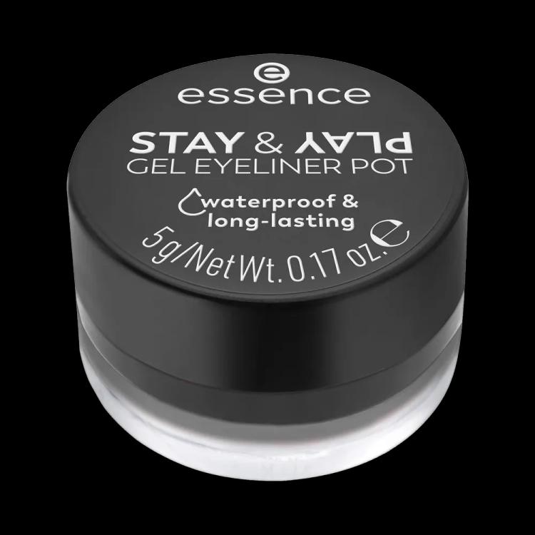 essence Stay & Play Gel Eyeliner Pot - 01 Black