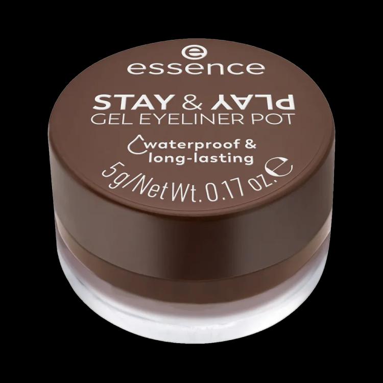 Essence Stay & Play Gel Eyeliner Pot - 02 Brown