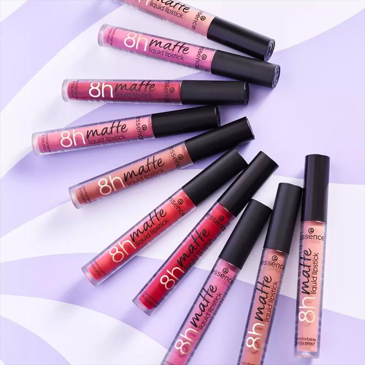 Essence 8H Matte Liquid Lipstick - 02 · Silky Hazelnut