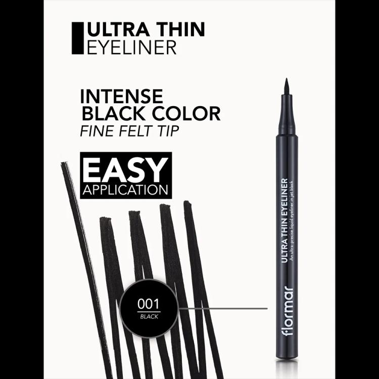 Flormar Ultra Thin Eyeliner Black (1 ml)