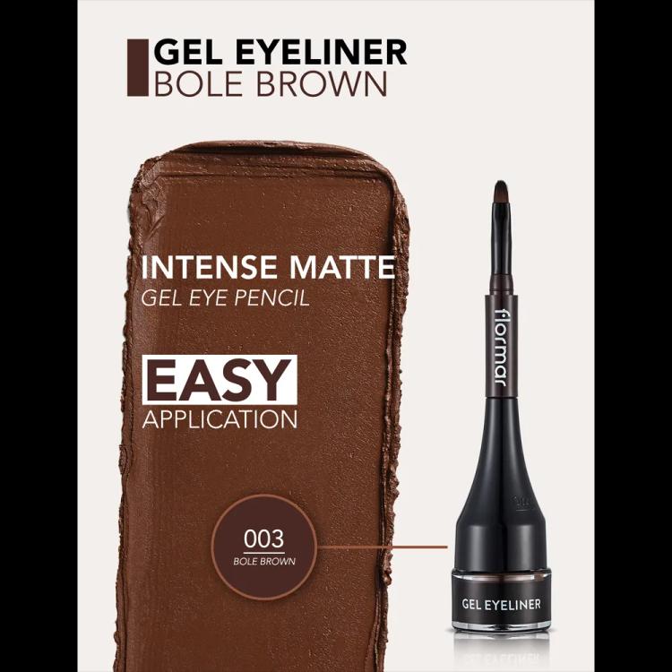 Flormar Gel Eyeliner - 003 Bole Brown