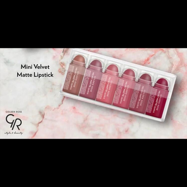 Golden Rose Lipstick Mix 1 - 6pcs