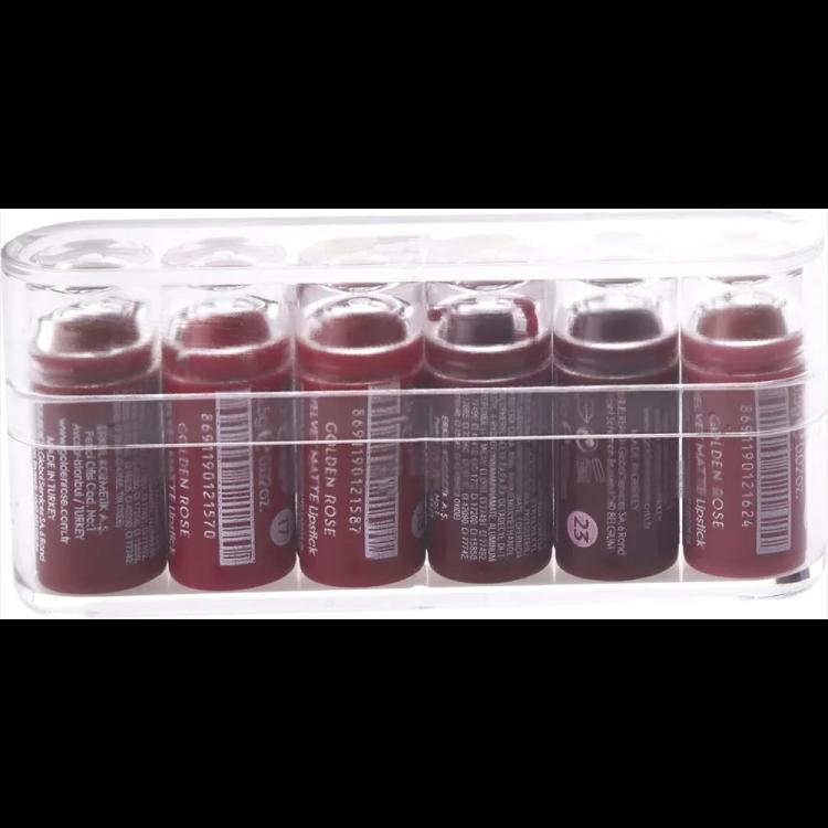 Golden Rose Lipstick Mix 2 - 6pcs