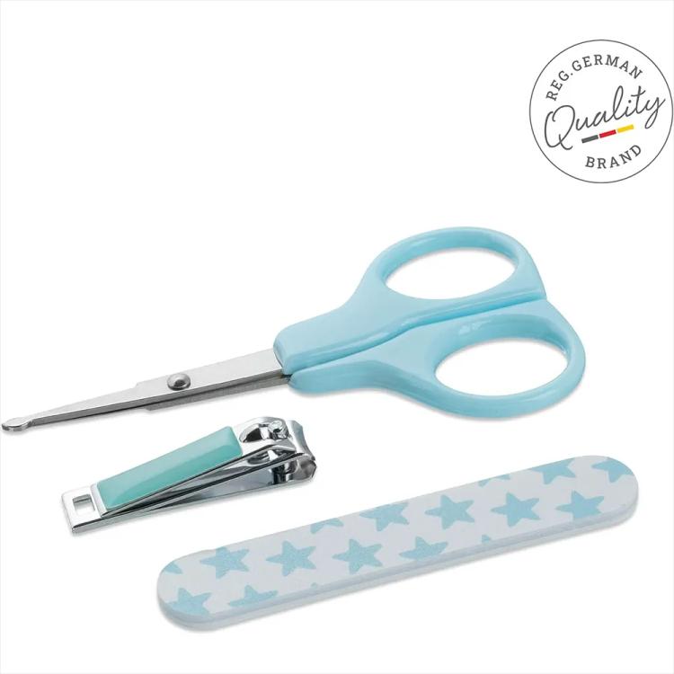 TITANIA ‎1296 B BOX Baby Manicure 3 Pieces Set - Blue