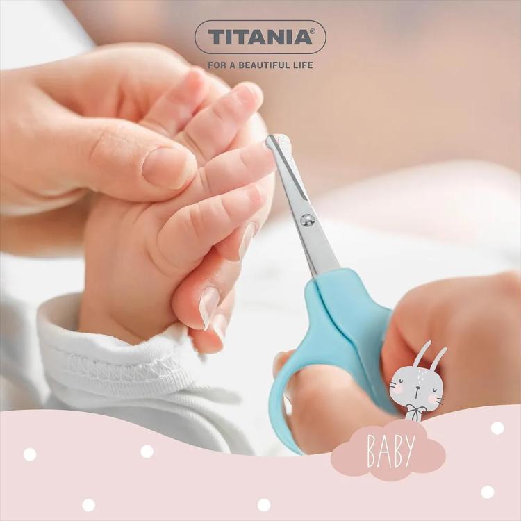 TITANIA ‎1296 B BOX Baby Manicure 3 Pieces Set - Blue