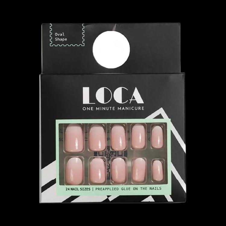 LOCA Press On Nails Oval Shape - Pink Ombree 27