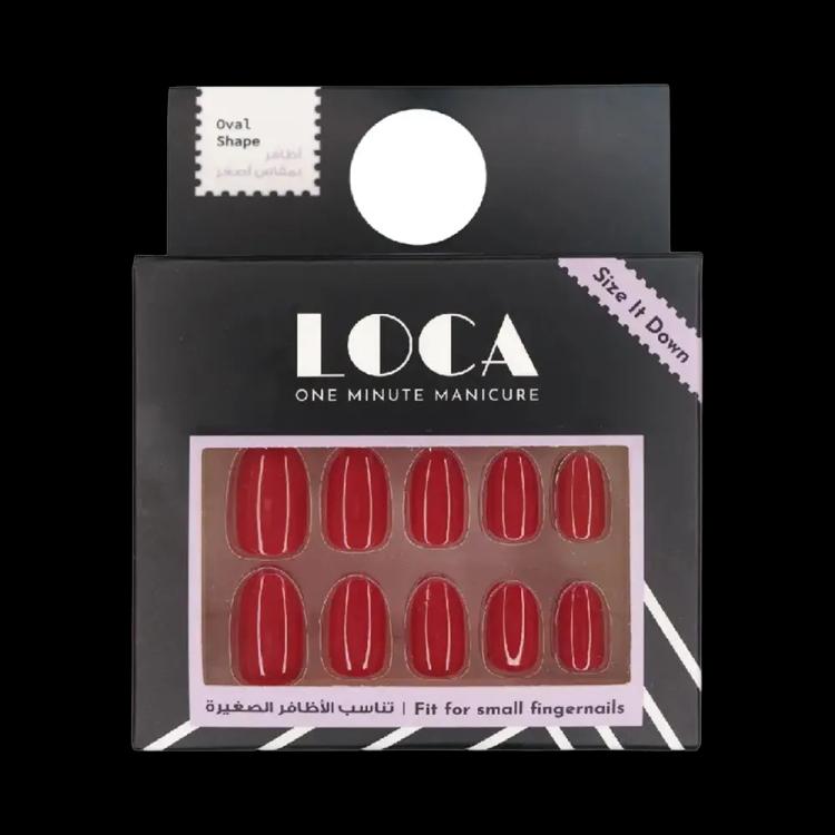 LOCA Small Nails Oval Shape - N4 Red