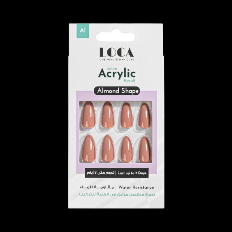 LOCA Acrylic Nails Almond Shape - A1 Nude