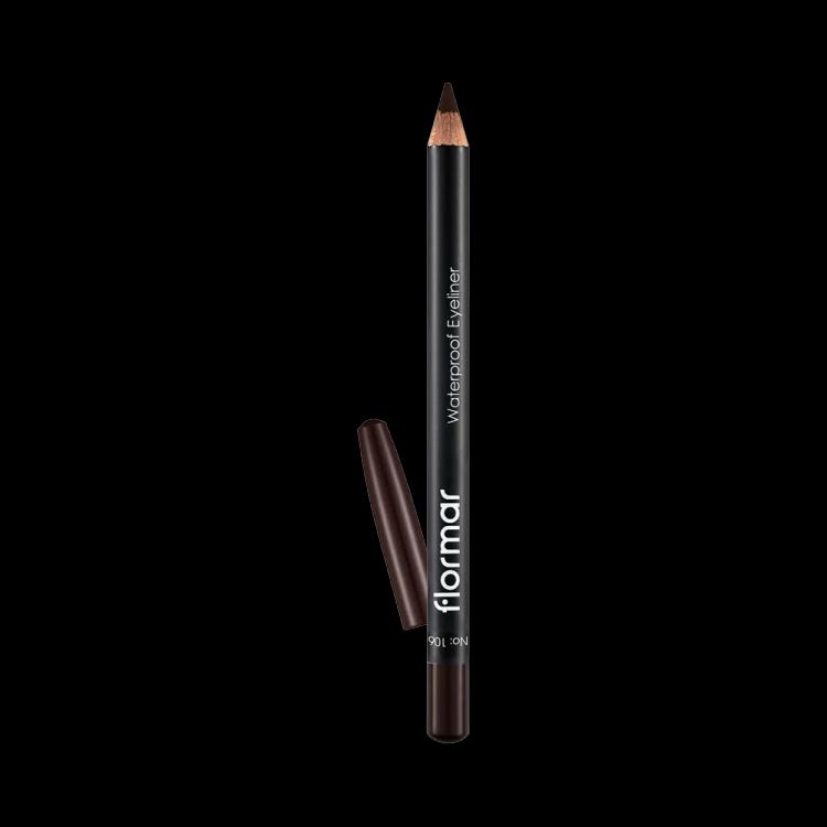 Flormar Waterproof Eyeliner Pencil - 106 Dark Chestnut (4.45 g)