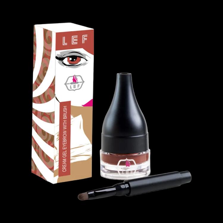 LEF Cosmetics Eyebrow Gel Cream With Brush - 03 Ebony (5 g)