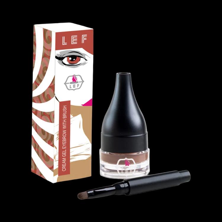 LEF Cosmetics Eyebrow Gel Cream With Brush - 02 Chocolate (5 g)