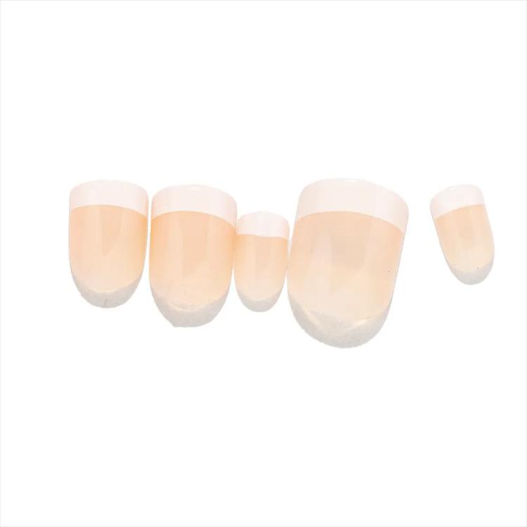 LOCA Press On Nails Natural Shape - French 20 (24 pcs)