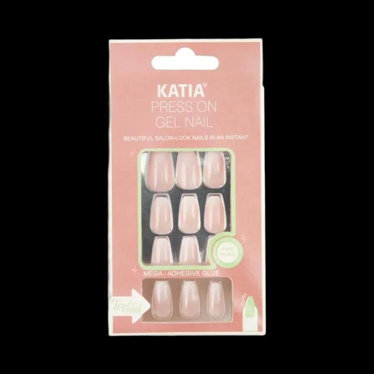 KATIA Press On Gel Nail Coffin - Omber CK103 (12 pcs)