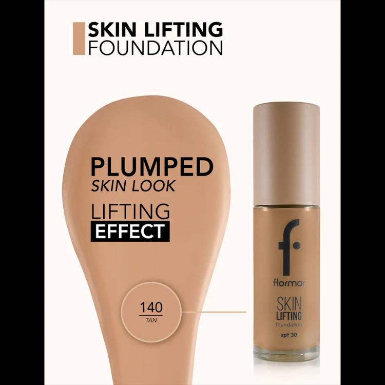 Flormar Skin Lifting Foundation SPF 30 - 140 Tan (30 ml)