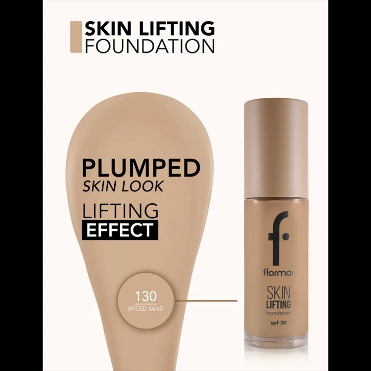 Flormar Skin Lifting Foundation SPF 30 - 130 Spiced Sand (30 ml)