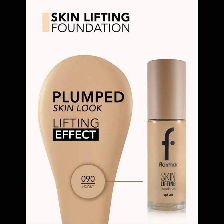 Flormar Skin Lifting Foundation SPF 30 - 090 Honey (30 ml)