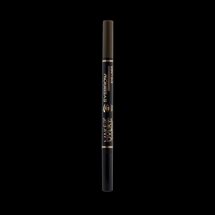 Make Over 22 Double-ended Eyebrow and Eye Pencil - EY001 Black/Chocolate
