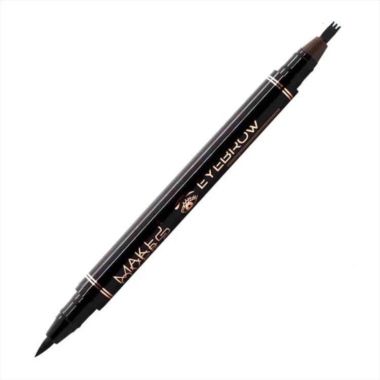 Make Over 22 Double-ended Eyebrow and Eye Pencil - EY001 Black/Chocolate
