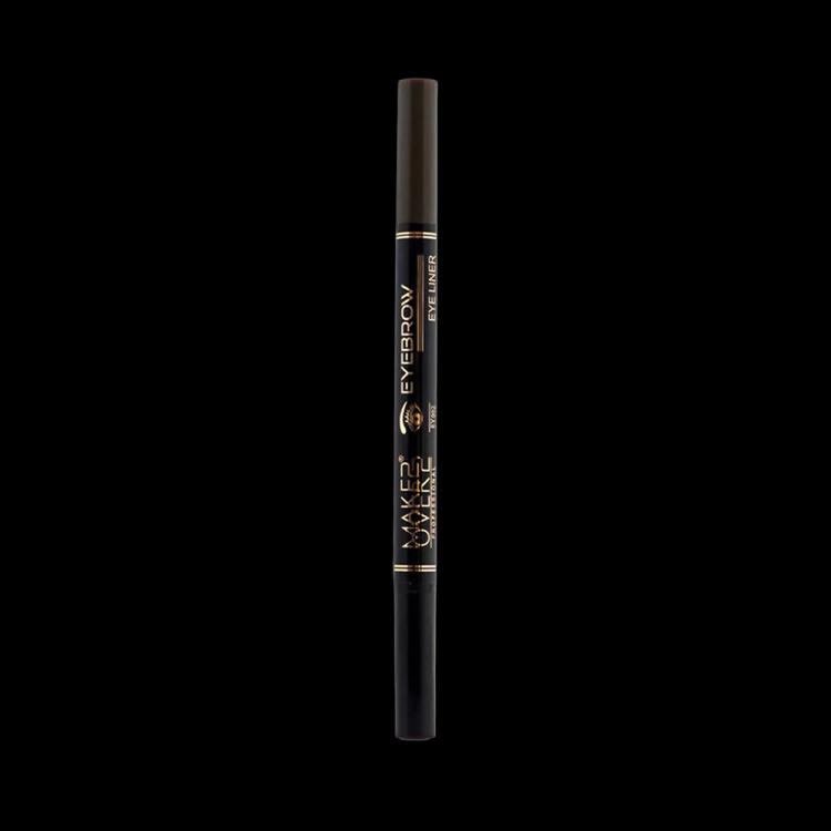 Make Over 22 Double-ended Eyebrow and Eye Pencil - EY002 Black/Dark Brown