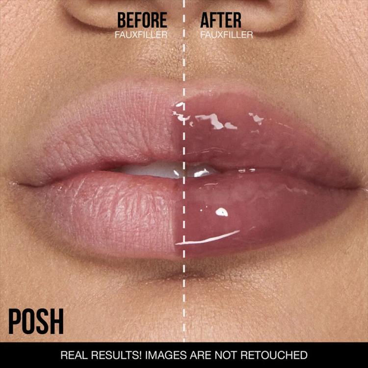 Huda Beauty Faux Filler Extra Shine Lip Gloss - Posh