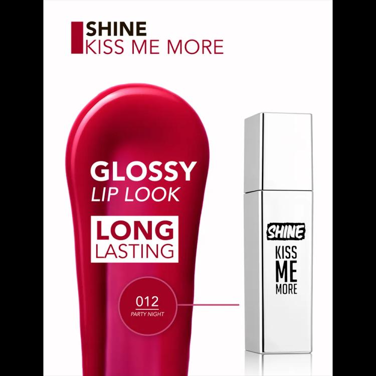 Flormar Shine Kiss Me More Lip Tattoo - 012 Party Night