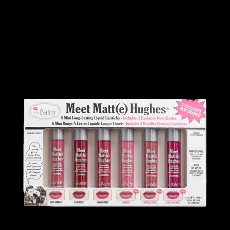 The Balm Meet Matt(e) Hughes® Vol. 3 Liquid Lipstick Set (7.2 ml X 6 pcs)
