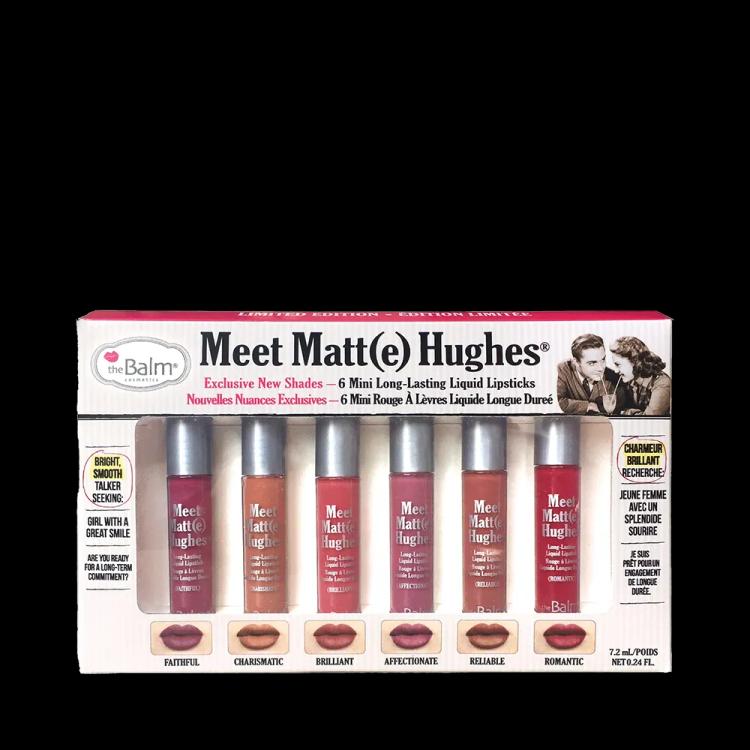 The Balm Meet Matt(e) Hughes® Vol. 2 Liquid Lipstick Set (7.2 ml X 6 pcs)
