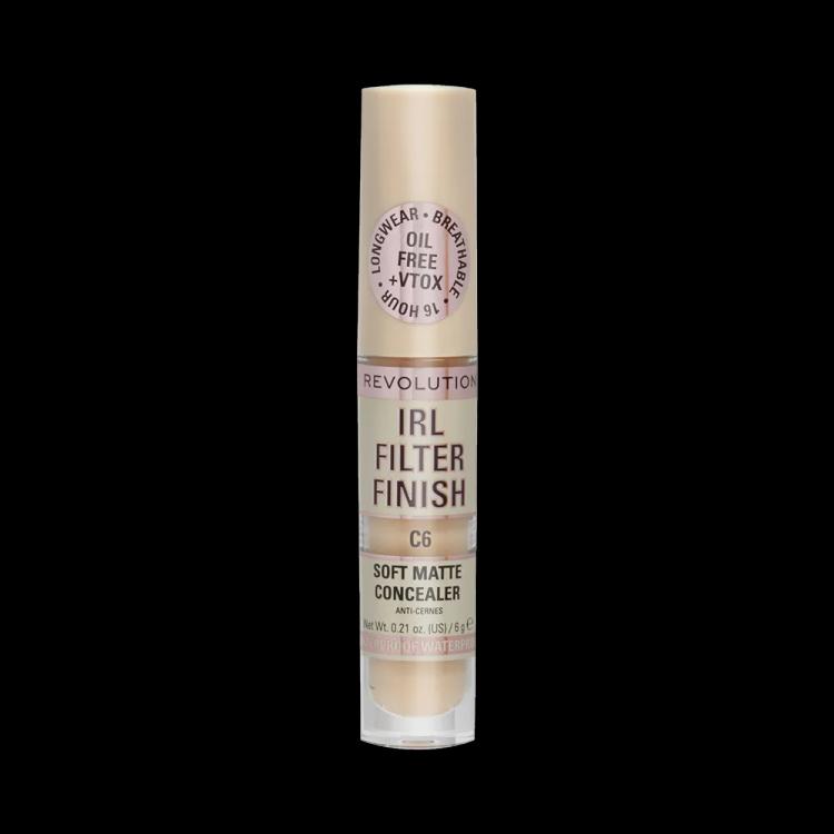 Makeup Revolution IRL Filter 16H Hydrating Full Coverage Concealer - C6 (6 g)